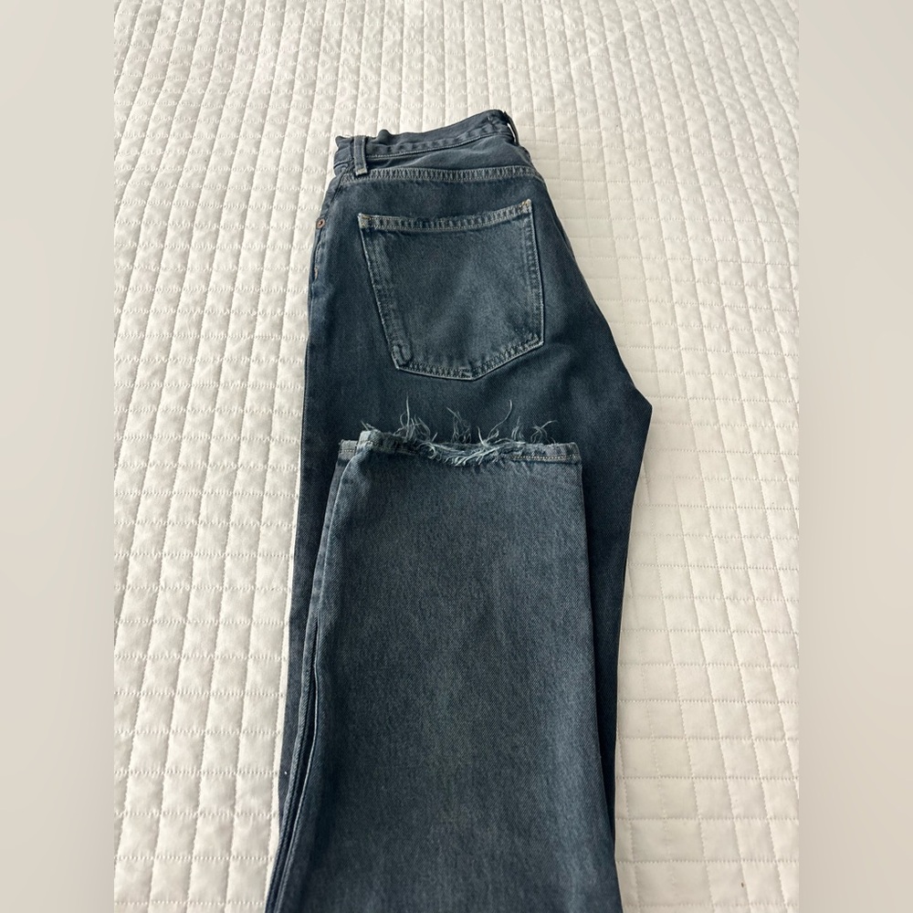 Agolde High Rise Dark Blue Jeans - Picture 6 of 6
